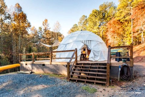 The Glamping Dome In Georgia That Puts You Smack Dab In The Mountains