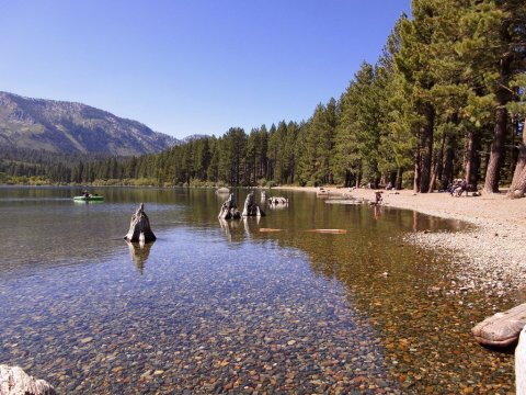 Get Away From It All At This Crystal Clear Lake In Northern California