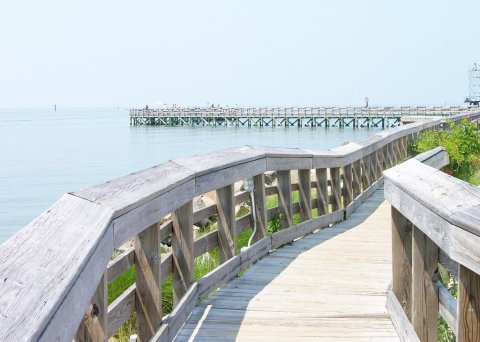 Spend All Day On This Dreamy Virginia Boardwalk Surrounded By White Sandy Beaches