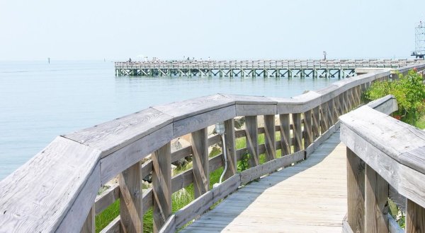 Spend All Day On This Dreamy Virginia Boardwalk Surrounded By White Sandy Beaches