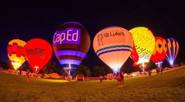 This Magical Hot Air Balloon Glow In Idaho Will Light Up Your Summer