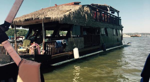 You Can Cruise Around Lake Of The Ozarks On This Floating Tiki Bar In Missouri