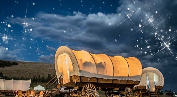 Stay The Night In A Old-Fashioned Covered Wagon On This Oklahoma Farm