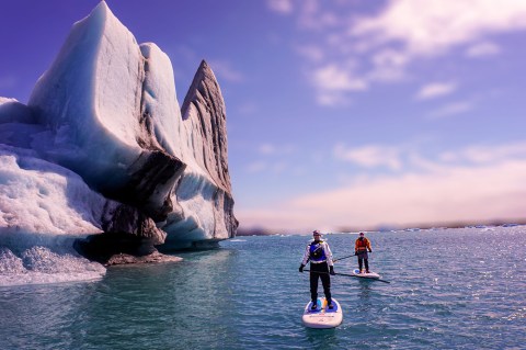 You Can Paddleboard Next To A Glacier Along This Amazing Tour In An Alaska Lagoon