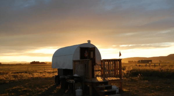 Stay The Night In A Old-Fashioned Covered Wagon On This Montana Farm