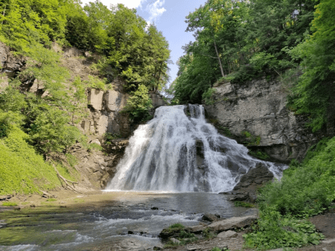 The Hike To This Pretty Little New York Waterfall Is Short And Sweet