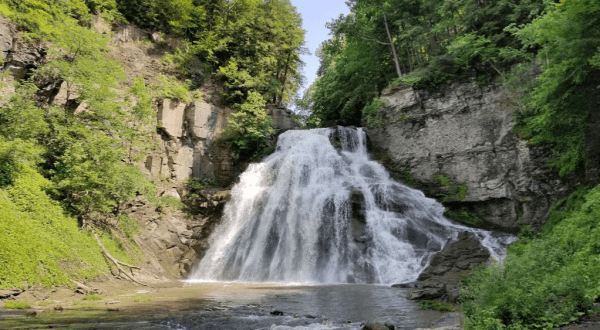 The Hike To This Pretty Little New York Waterfall Is Short And Sweet