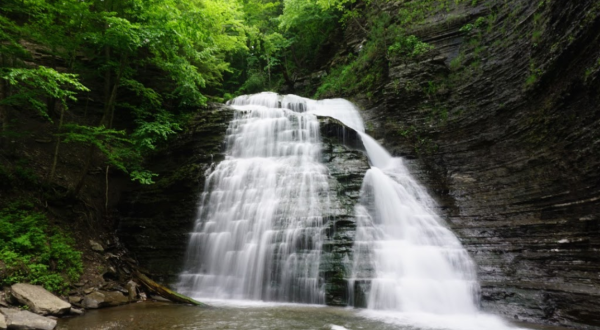 The Hike To This Pretty Little Waterfall Outside Buffalo Is Short And Sweet