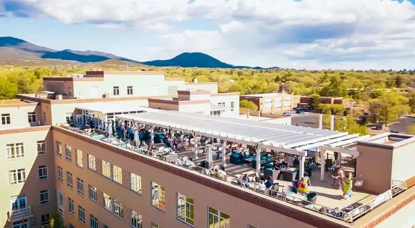 The Sunny Rooftop Restaurant In New Mexico With Sweeping Views