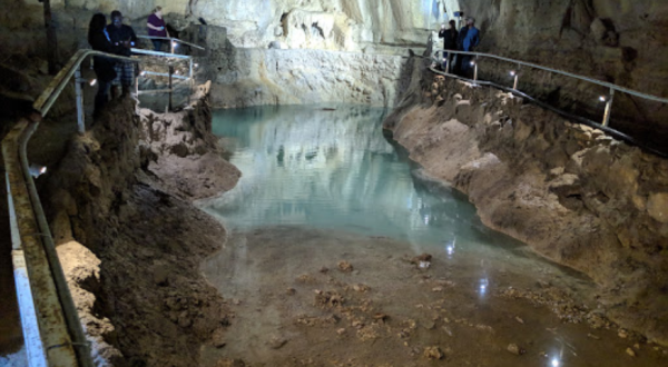 Cascade Caverns Is Home To A Rare Underground Waterfall In Texas