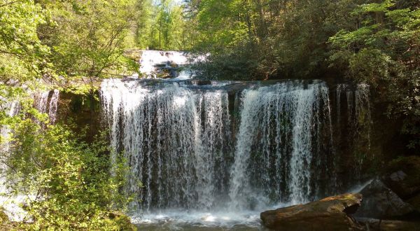 Take This Short Trail To An Amazing Triple Waterfall In South Carolina