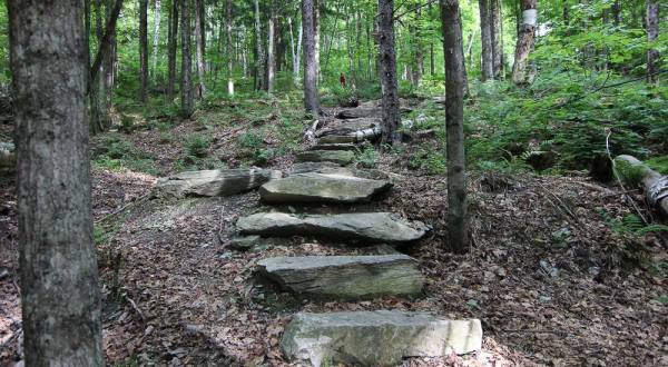 Hike This Stairway To Nowhere In Vermont For A Magical Woodland Adventure