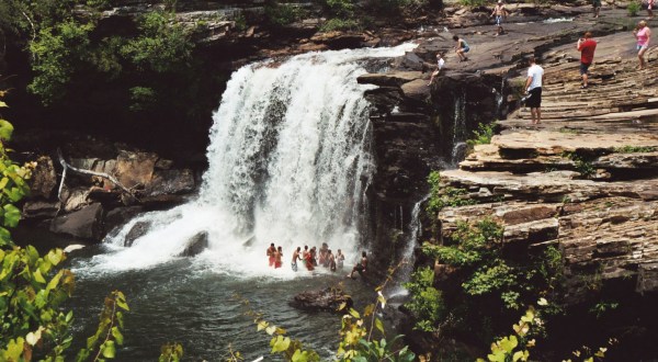 Swim Underneath A Waterfall At This Refreshing Natural Pool In Alabama