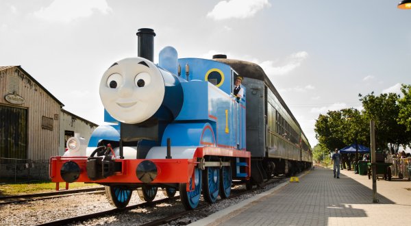 Take A Whimsical Train Ride With Thomas The Tank Engine On The Austin Steam Train In Texas