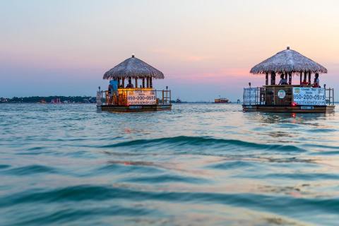 Rent This One-Of-A-Kind Floating Tiki Bar For An Epic Ocean Adventure In Florida