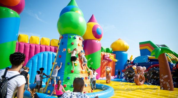 The World’s Largest Bouncy House Is Coming To Cleveland And We Cannot Wait