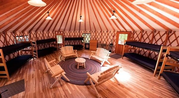Skip The Bugs And Sleeping Bags With This Unique New Hampshire Yurt Experience