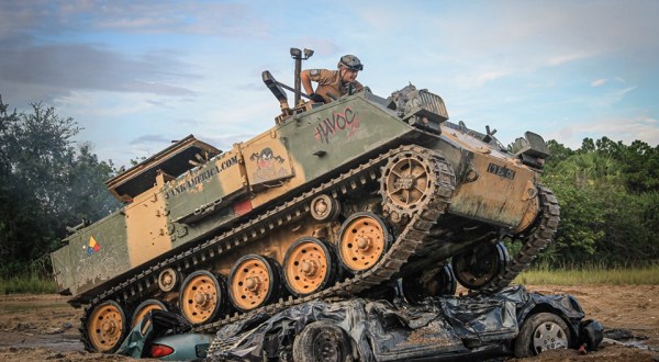 You Can Crush Cars While Driving A Tank At This One-Of-A-Kind Attraction In Florida