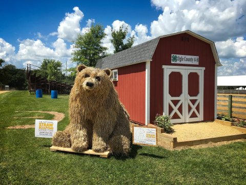 Come See The Straw Sculptures At This Unique Harvest Festival In Illinois