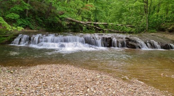 Your Kids Will Love This Easy 1-Mile Waterfall Hike Right Here In Indiana