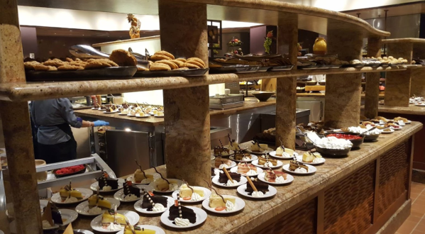 The 100-Foot Buffet At Valley View Casino and Hotel In Southern California Will Leave You Happy And Full