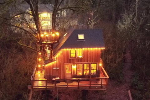 There's A Spectacular Treehouse Outside Redmond, Washington, Where You Can Stay Overnight