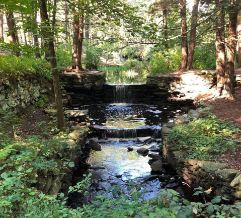 Discover A Small Waterfall Along Mass Audubon’s Broadmoor Wildlife Sanctuary Trails In Massachusetts