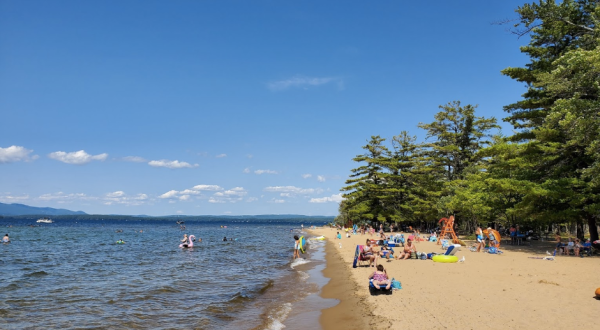 New Hampshire’s Ellacoya State Park Has A 600-Foot Sandy Beach