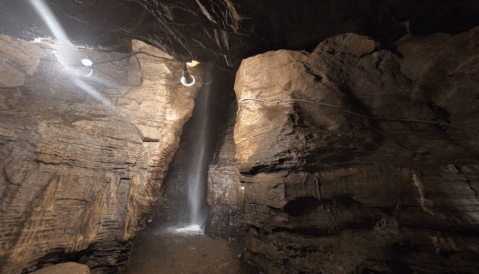 The Rare Underground Waterfall In New York You'll Have To See To Believe