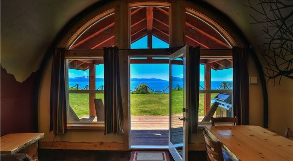 You’ll Want To Stay In This Underground Cabin In Alaska With Stunning Views Of Kachemak Bay