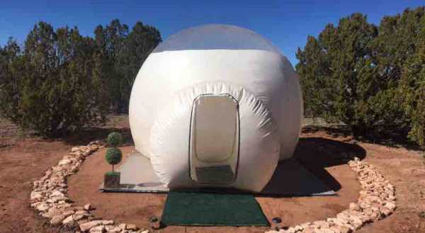 Sleep Under The Sprawling Arizona Night Sky In An Inflatable Dome Tent