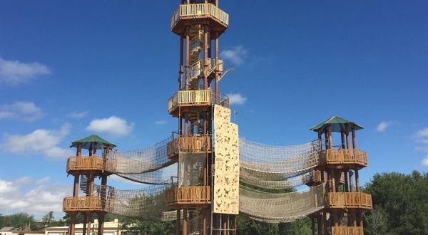 Challenge Yourself To A 3-Story Ropes Course At Texas’ Adventure Park