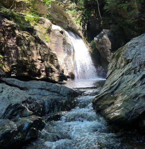 Hike Straight To The Beautiful Bingham Falls In Vermont Along The Bingham Falls Trail