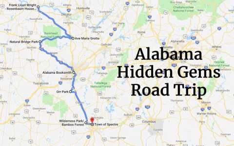 This Road Trip Will Take You To 7 Of Alabama's Most Spectacular Hidden Gems