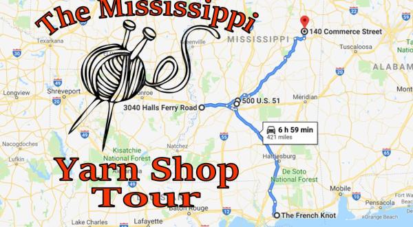 This Yarn Shop Tour Takes You To 5 Amazing Stores In Mississippi In One Day