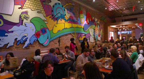 The Psychedelic Pizza Parlor In Virginia That Makes Dining Out Downright Fun