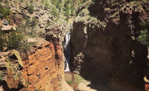 Upper Falls Trail Is A Beginner-Friendly Waterfall Trail In New Mexico That's Great For A Family Hike