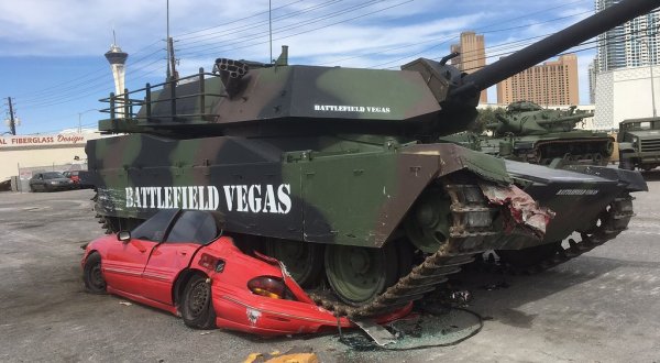 You Can Crush Cars While Driving A Tank At This One-Of-A-Kind Attraction In Nevada