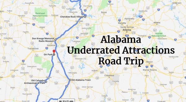 Take This One Day Road Trip To Experience Alabama’s Most Underrated Attractions