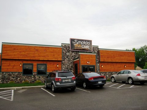 To Discover A Minnesota Restaurant With Mouthwatering Rotisserie Chicken That Greets You At The Door, Head To Smokin' Oak