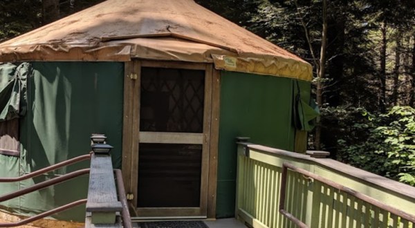 You Can Sleep In A Yurt At Otter River State Forest Campground In Massachusetts
