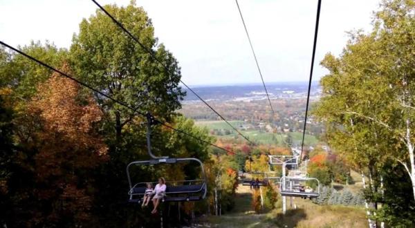 Soak In The Colors Of Fall With A Chairlift Ride To The Top Of Wisconsin’s Rib Mountain