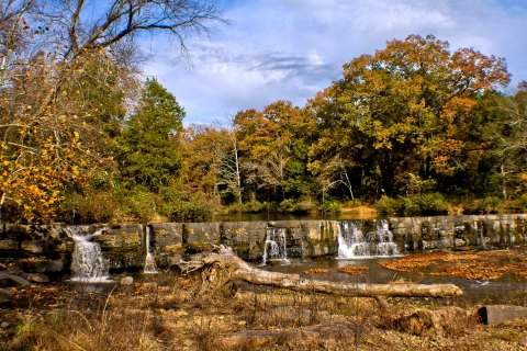 You Can Practically Drive Right Up To The Beautiful Natural Dam Falls In Arkansas