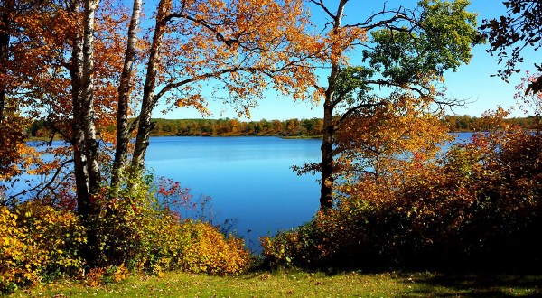 Lake Metigoshe Is A Beautiful Lake Nestled In The North Dakota Mountains