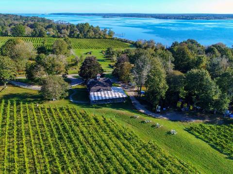 Sip Wine By The Water At Greenvale Vineyards, A Waterfront Vineyard In Rhode Island