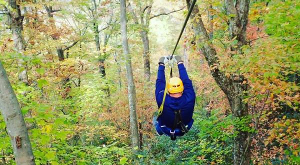 Take A Ride On The Longest Zipline In North Carolina At The Gorge Zip Line Canopy Adventure