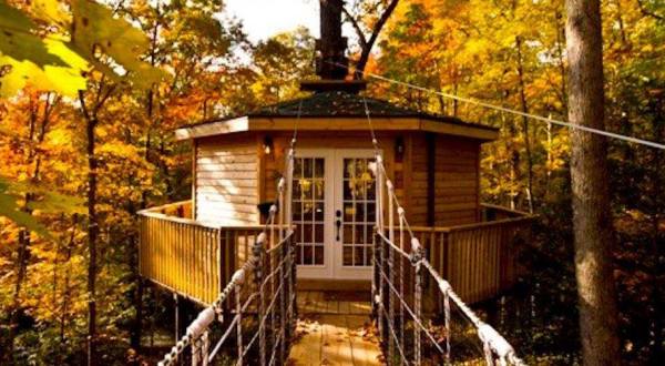 Experience The Fall Colors With A Stay At The Holly Rock Treehouse In West Virginia