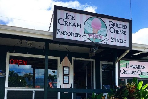 Indulge In Slow-Churned Ice Cream In A Homemade Waffle Cone At Pink's Creamery In Hawaii