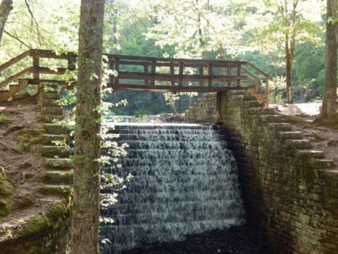 Enjoy A Short And Sweet Hike To A Tishomingo State Park Waterfall Along The CCC Pond Trail In Mississippi