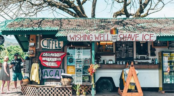 Enjoy The Scrumptious Local Flavors Served At Wishing Well Shave Ice In Hawaii
